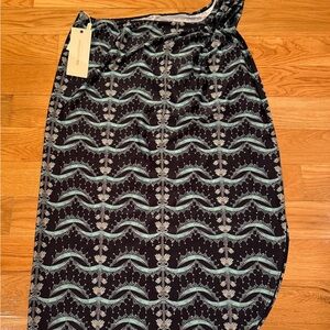 Patterned Black and Gray Quick Dry Beach or Pool Cover Up